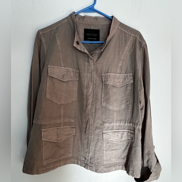 Sanctuary Safari Utility Jacket With Roll Up Sleeves Size Medium - Picture 2 of 12